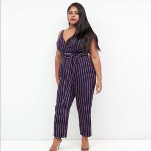 ASOS Curve wrap jumpsuit.